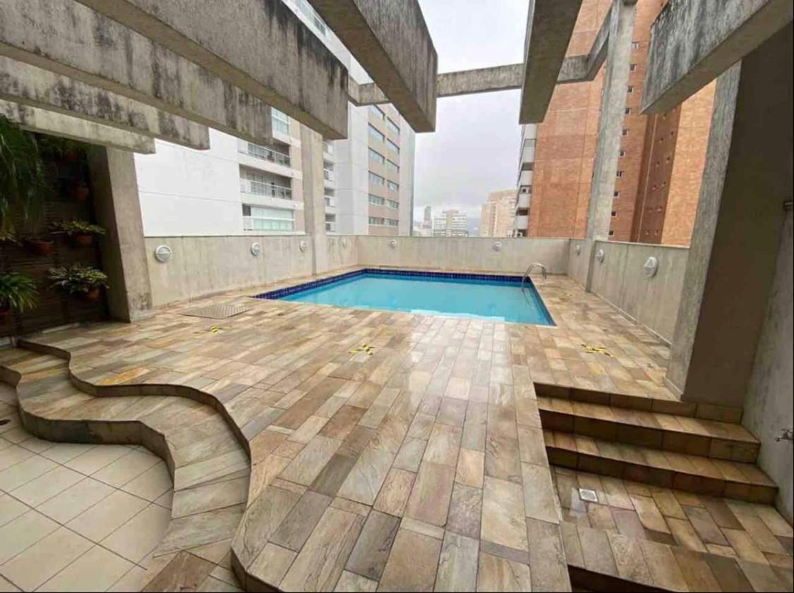 Flat Em Santos No Gonzaga A Tres Quadras Da Praia Exterior foto